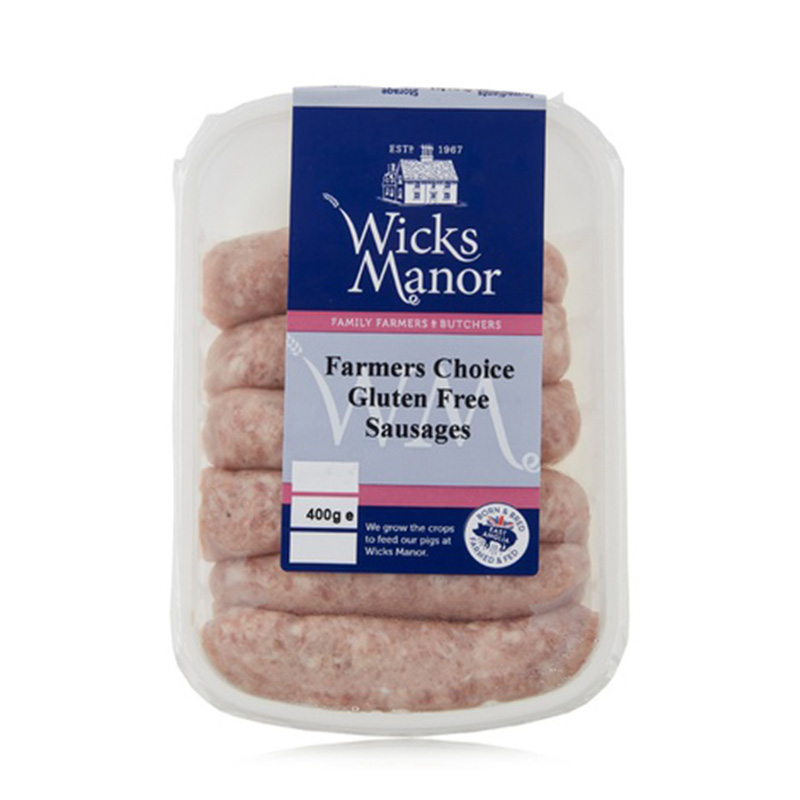 SWINE Grocer Wicks Manor Farmers Choice Gluten Free Sausage